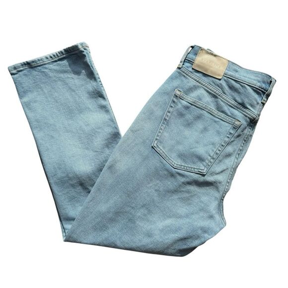 Everlane "The Original Cheeky" Jean Straight Leg Light Sky Wash Women's 29 Short - Picture 4 of 9